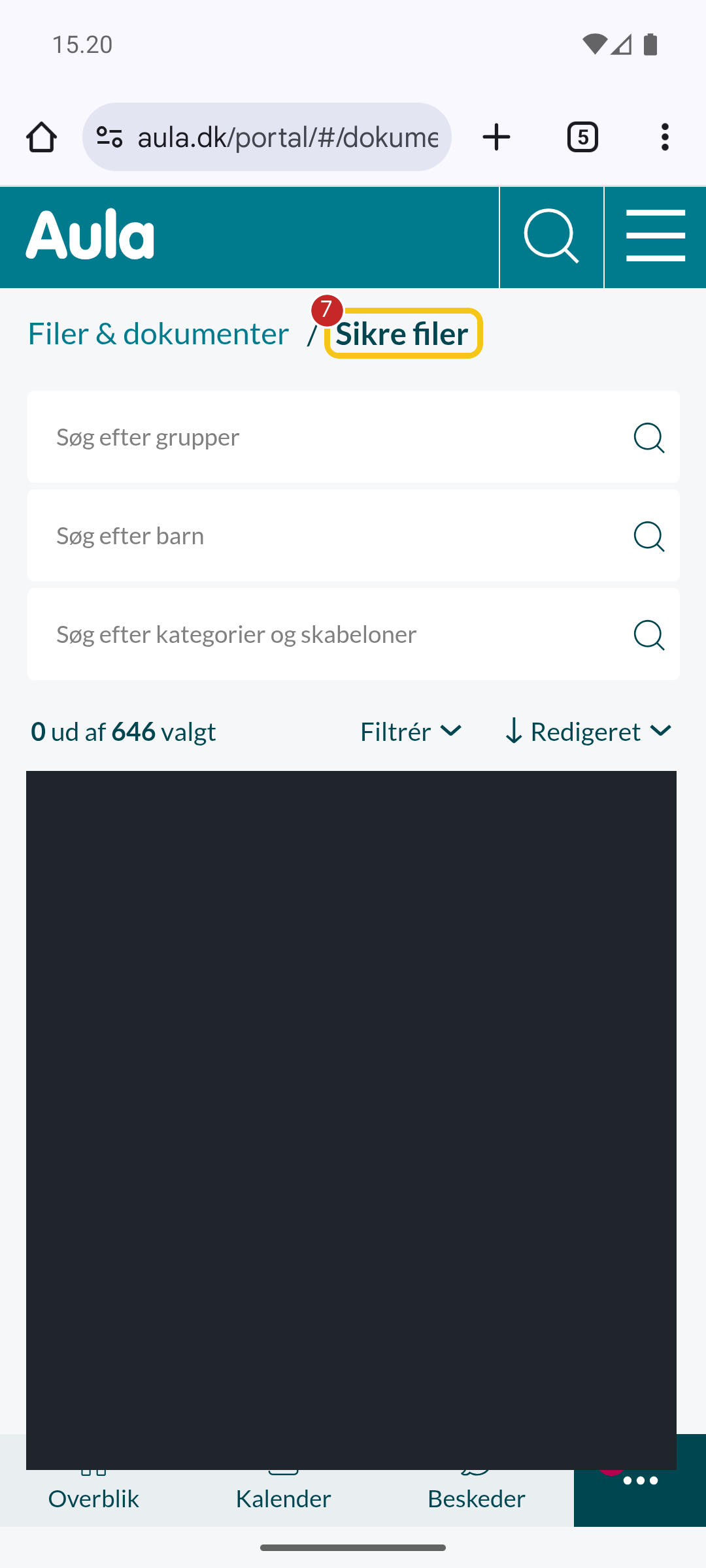 Sikre filer er åbnet i Aula, og følsomt indhold er skjult